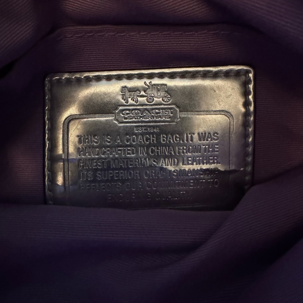 Coach Black and Silver Patterned Crossbody Bag - Picture 6 of 8